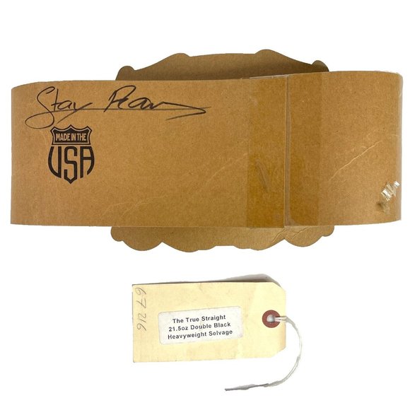 Brave Star Double Black 21.5 oz Heavyweight Selvage Denim Jeans 42 x 36 True Fit - Picture 12 of 15